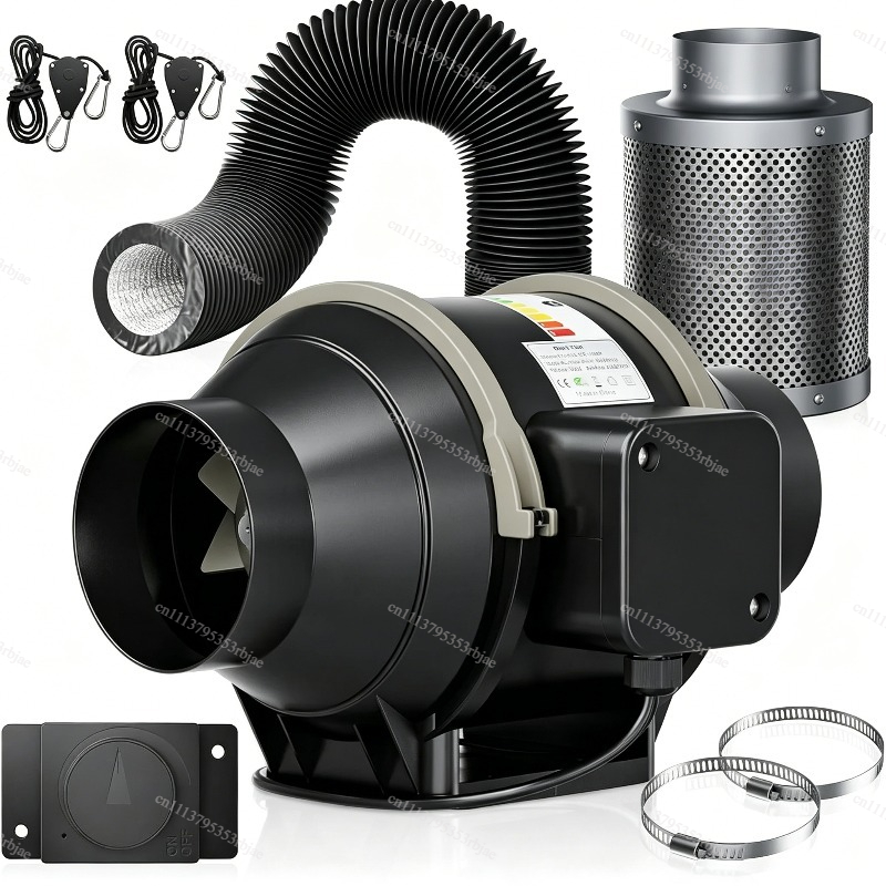 Carbon Filter Inline - 4/6 inch EC inline afzuigventilator met