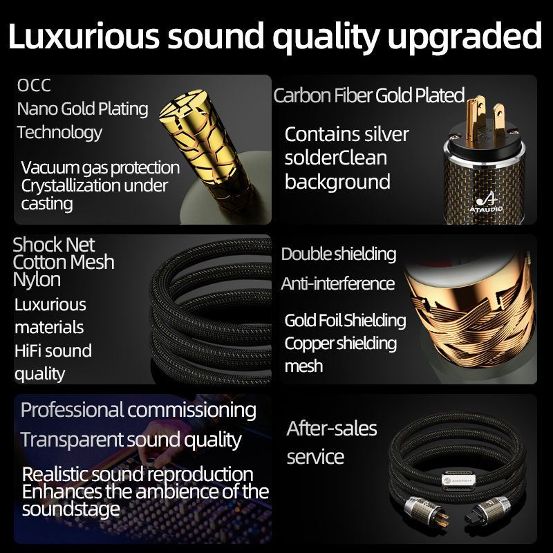 ATAUDIO HiFi-voedingskabel met - Carbon Filter Inline recensie en prijs