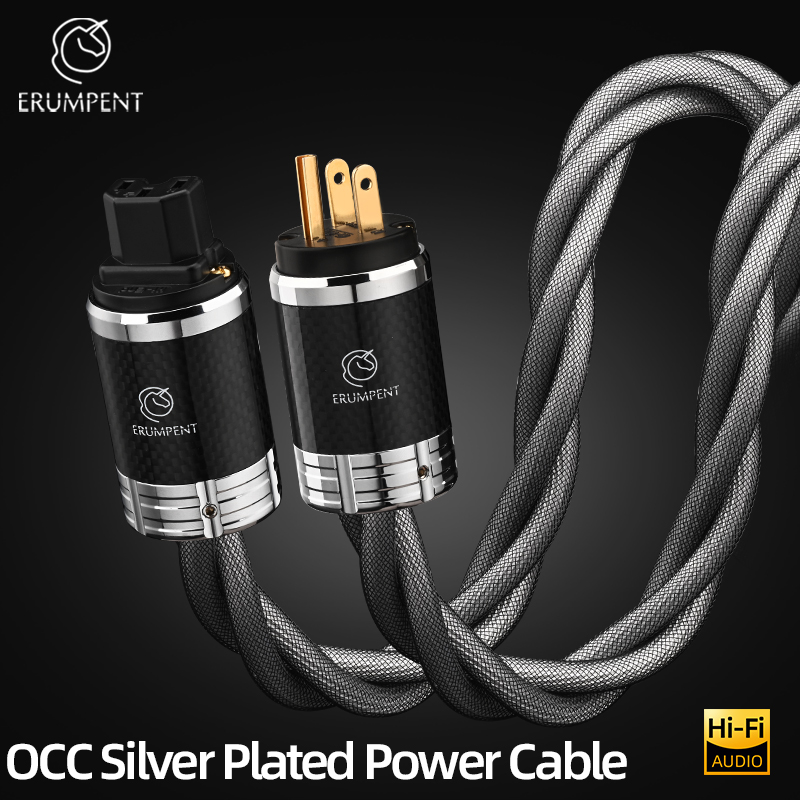 ERUMPENT Power Cable HiFi OCC  - Carbon Filter Inline recensie en prijs